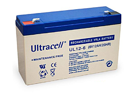 Ultracell UL12-6 6V 12Ah Loodaccu