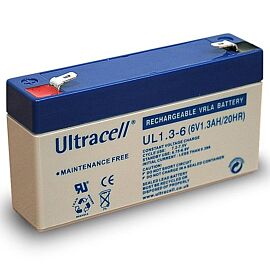 Ultracell UL1.3-6 6V 1.3Ah Loodaccu