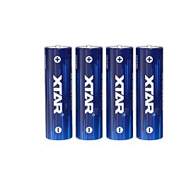 4 XTAR AA / R6 2500mAh (protected) - 1.5V