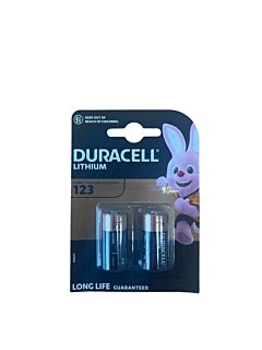 2x CR123A Duracell Lithium - blister - 3V