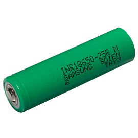 Samsung INR18650-25R 2500mAh - 20A button top